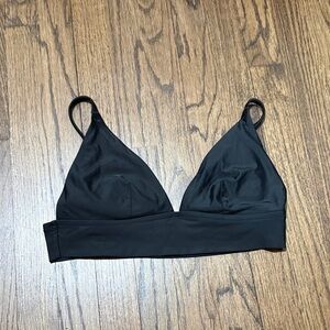 Black Wireless Triangle Swim Top - Women- aerie